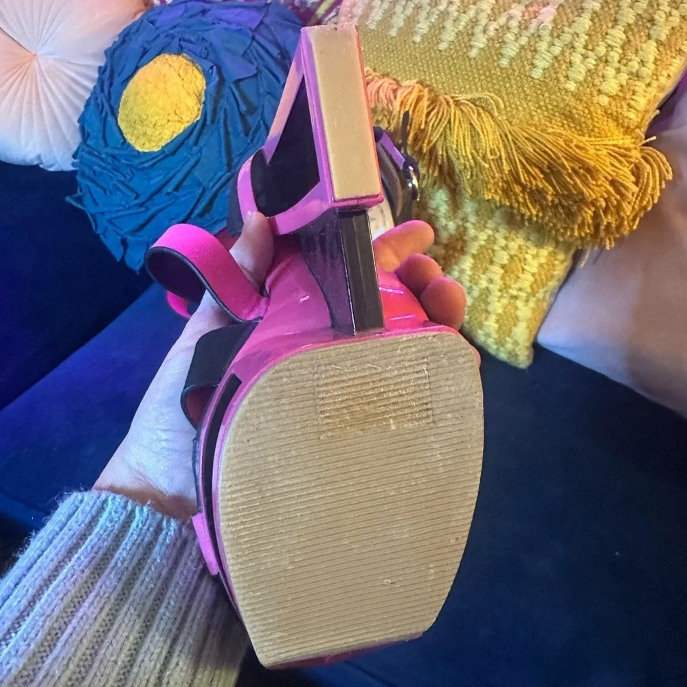 Funky Platform Party Shoes Sz 8 - Picture 6 of 8